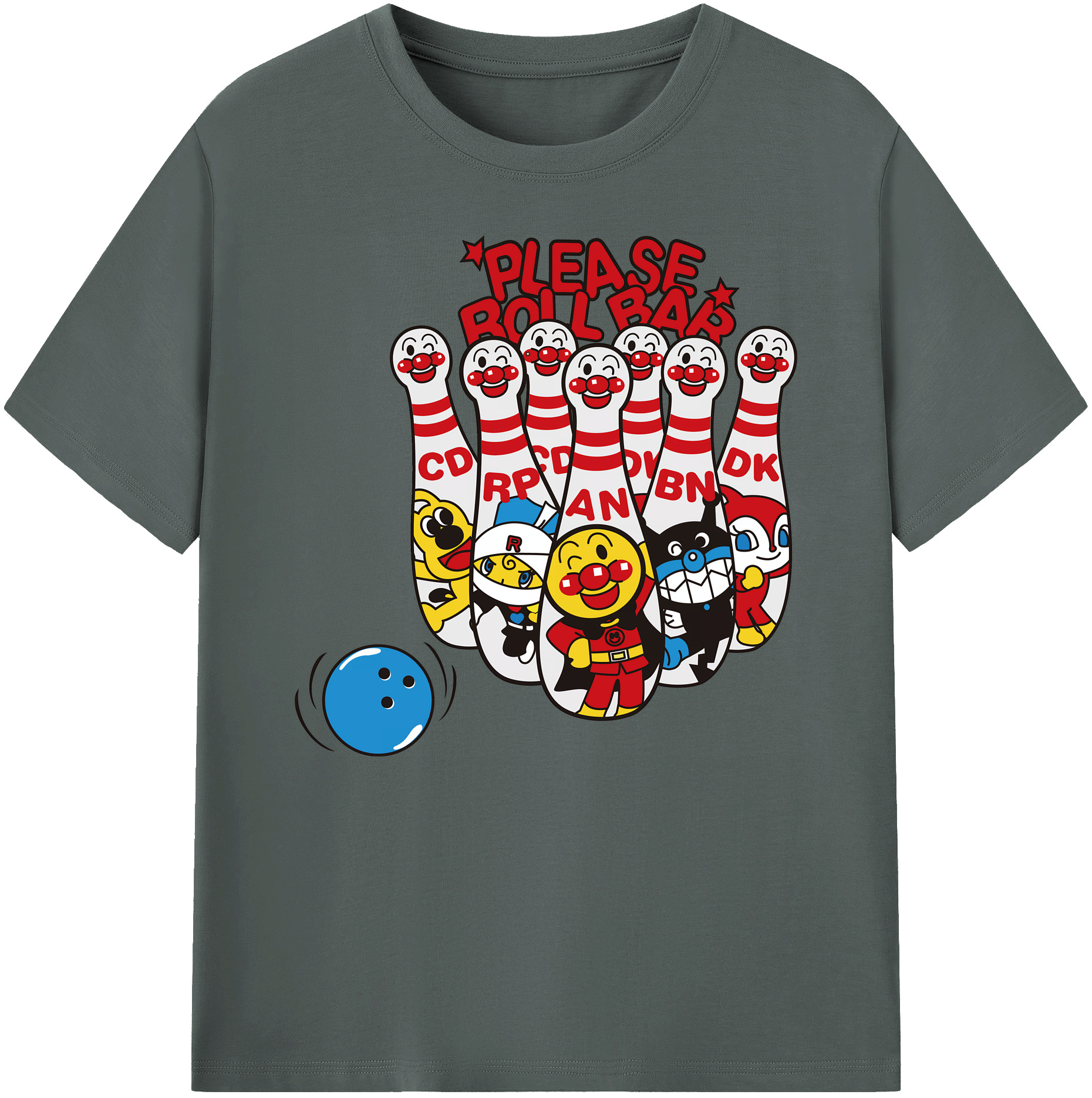 （画像用） アンパンマン Anpanman 綿100％ メンズ半袖Tシャツ｜肌触りやわらか＆通気性
